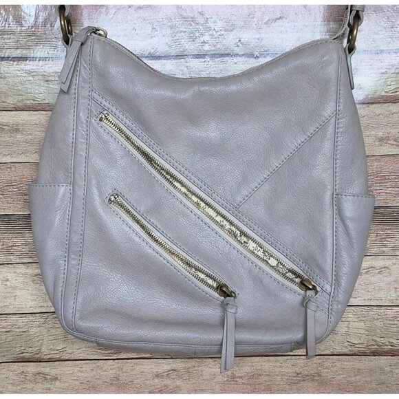 HOBO International Pebbled Soft Leather Neutral Taupe Shoulder Bag Purse MINT - Picture 4 of 8